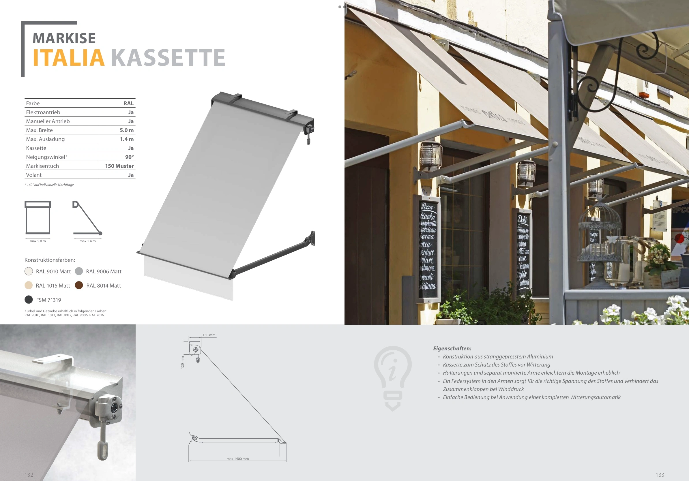Markise Italia Kassette